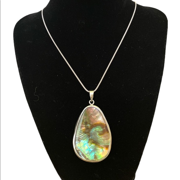 A Beautiful Two way S.S Abalone necklace - Picture 3 of 6